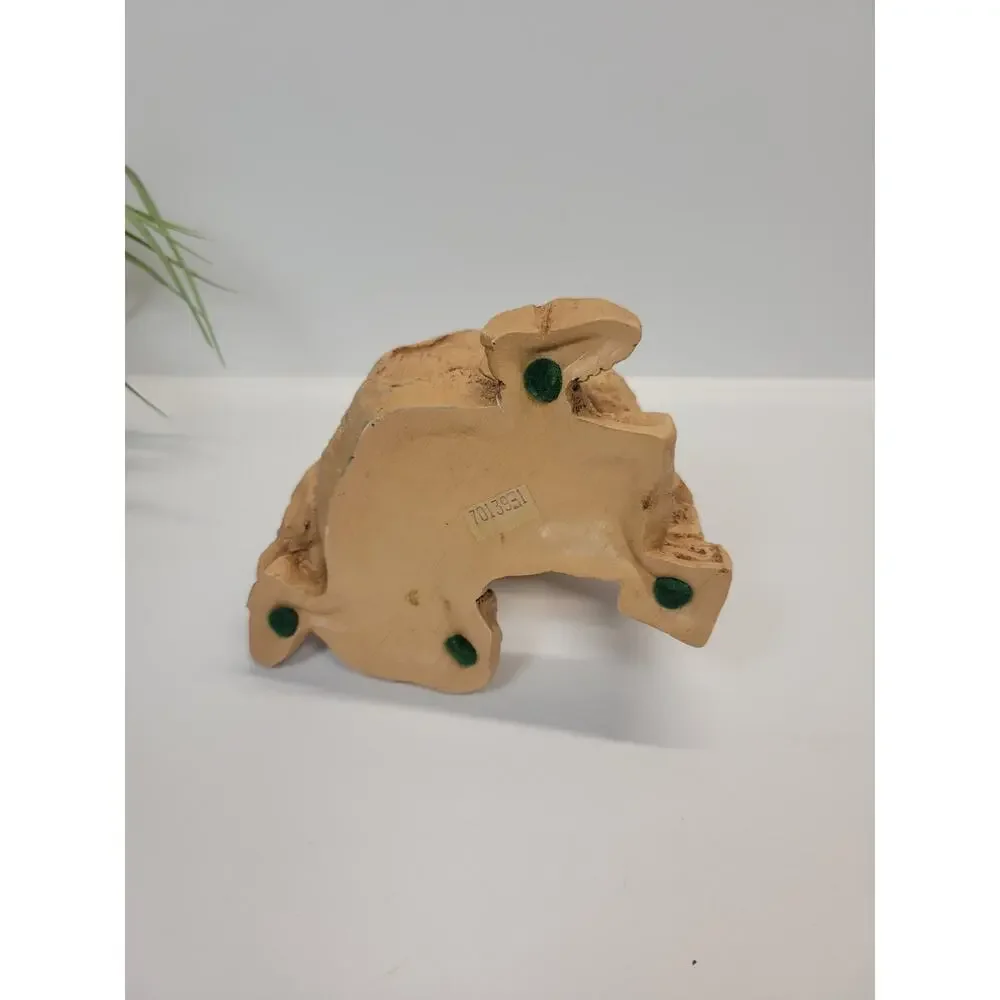 Vintage Lee Bortin Originals Clay Sculpture Boy With Alphabet Blocks Unglazed